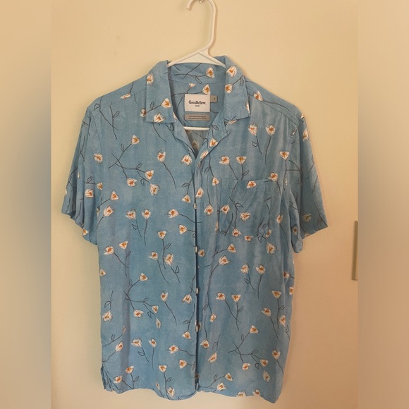Goodfellow Men’s Floral Button up - Picture 1 of 3
